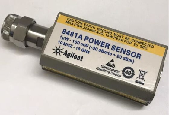 comprar Sensor de potência de RF Agilent 8481A usado com gama de 10 MHz a 18 GHz e medições de potência de -30 a +20 dBm Fabricação em linha