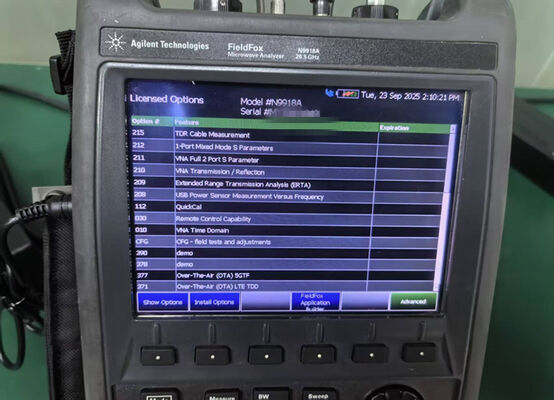 comprar Keysight N9918A Analisador de Combinação de Microondas Portátil FieldFox com Frequência de 26,5 GHz e Design de Rackmount Portátil Fabricação em linha