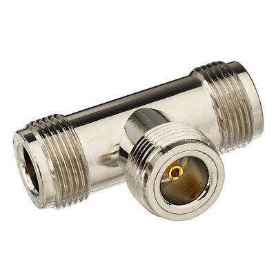 comprar N Type Tee Male Female Adapter with IP67 Waterproof Brass Housing and 50Ω Impedance for RF Applications Fabricação em linha