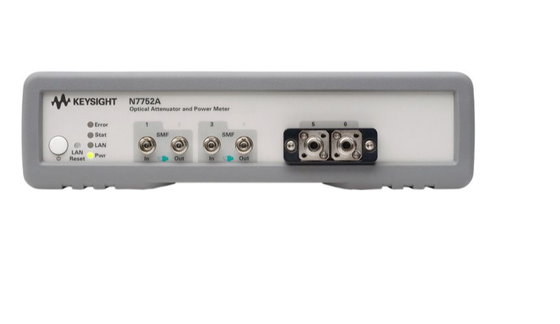 comprar Keysight N7752A Dual Channel Optical Attenuator Power Meter com faixa de comprimento de onda de 1260 nm a 1640 nm e resolução de 0,01 dB Fabricação em linha