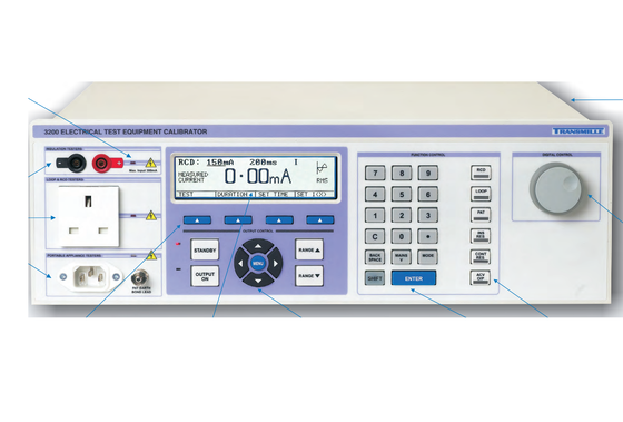 comprar Transmille 3200 Series Multi Functional Electrical Test Calibrator com conformidade da 17a edição, correção automática de loop e captura digital de forma de onda Fabricação em linha