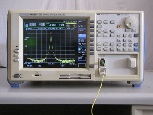 O analisador 50GHz do sinal ótico de Ando AQ6317B colore a análise de dados da exposição do LCD