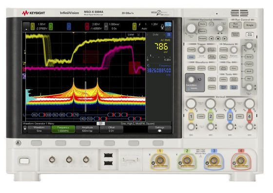 Infinium Agilent Keysight Osciloscópio de sinal misturado MSOX6004A 1-6Ghz 4 Análogo mais 16 canais digitais