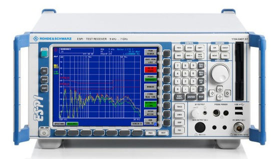 Receptor de Teste EMI R&S®ESPI3 de 9 kHz a 3 GHz com Conformidade CISPR e Velocidade de Medição Rápida