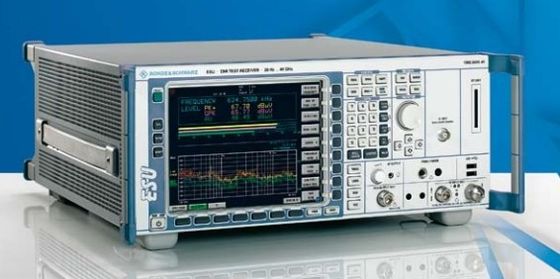 Teste direto do receptor R&S®ESU8 EMI de 20 Hz a 8 GHz
