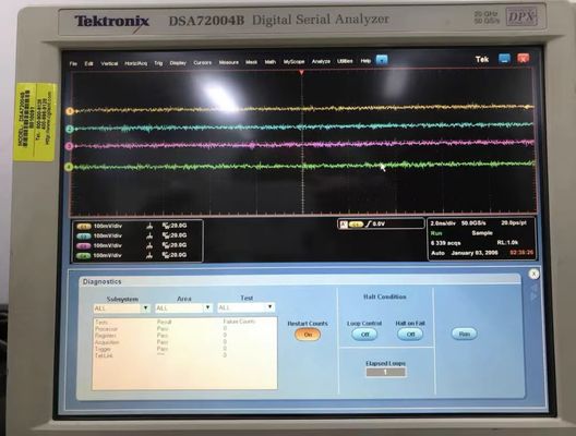 Tektronix DSA72004B Osciloscópio 20 GHz 4 Ch 50 GS/S Analisador Serial Digital Integrado