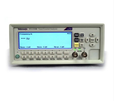 Testado pré-propriedade Tektronix FCA3100 Frequência Contador/ Timer 300MHz 50 Ps Std Base de tempo