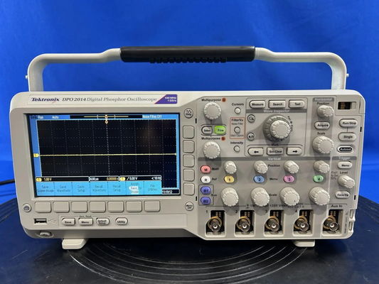 Tektronix DPO2014 Análogo Digital Osciloscópio de Fósforo 4 Canal com 100MHz 1GS/s