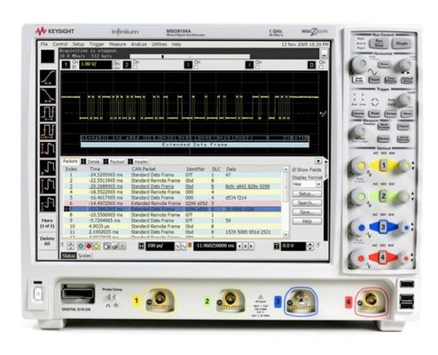 Osciloscópio de Sinal Misto Keysight (Agilent) MSO9104A: 1 GHz, 4 canais analógicos mais 16 canais digitais