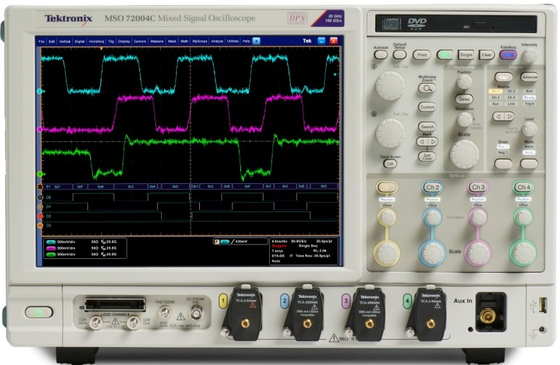 Osciloscópio Tektronix MSO72004C Usado 20GHz 4 Ch 100 GS/s