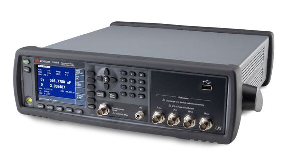 Keysight Agilent E4981B Medidor de LCR de banco com medição de alta velocidade de 2,3 ms, teste C-D com precisão de 0,05% e faixa de 0 F a 2,0 mF